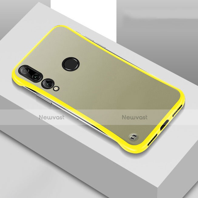 Transparent Crystal Hard Rigid Case Back Cover S04 for Huawei Honor 20 Lite Yellow