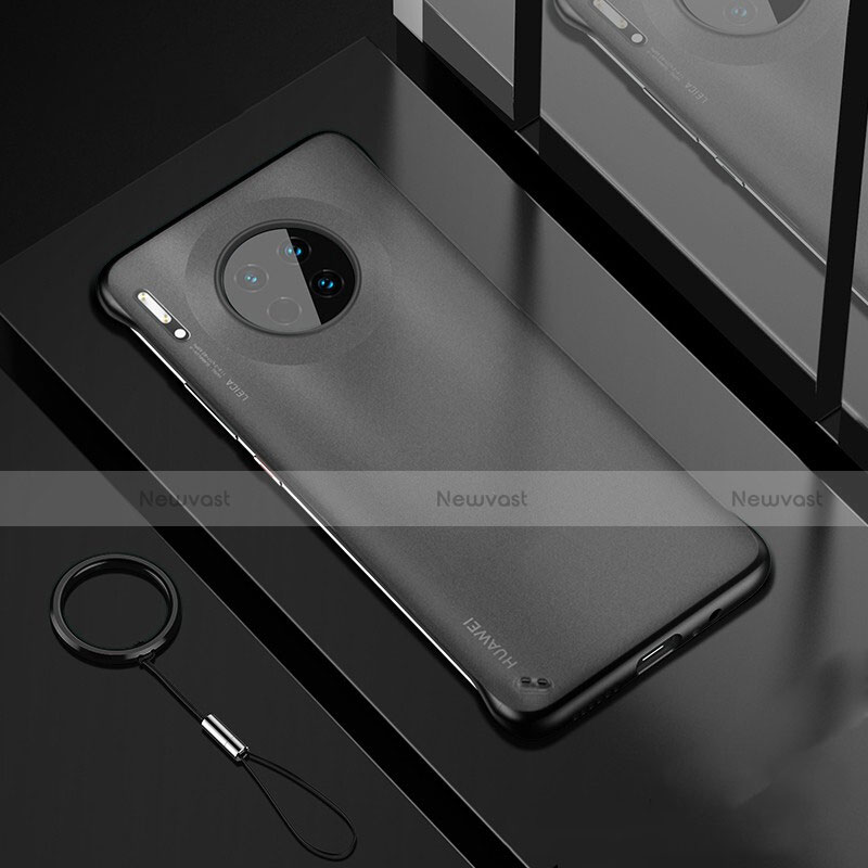 Transparent Crystal Hard Rigid Case Back Cover S04 for Huawei Mate 30 5G Black