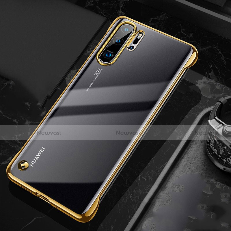 Transparent Crystal Hard Rigid Case Back Cover S04 for Huawei P30 Pro New Edition Gold