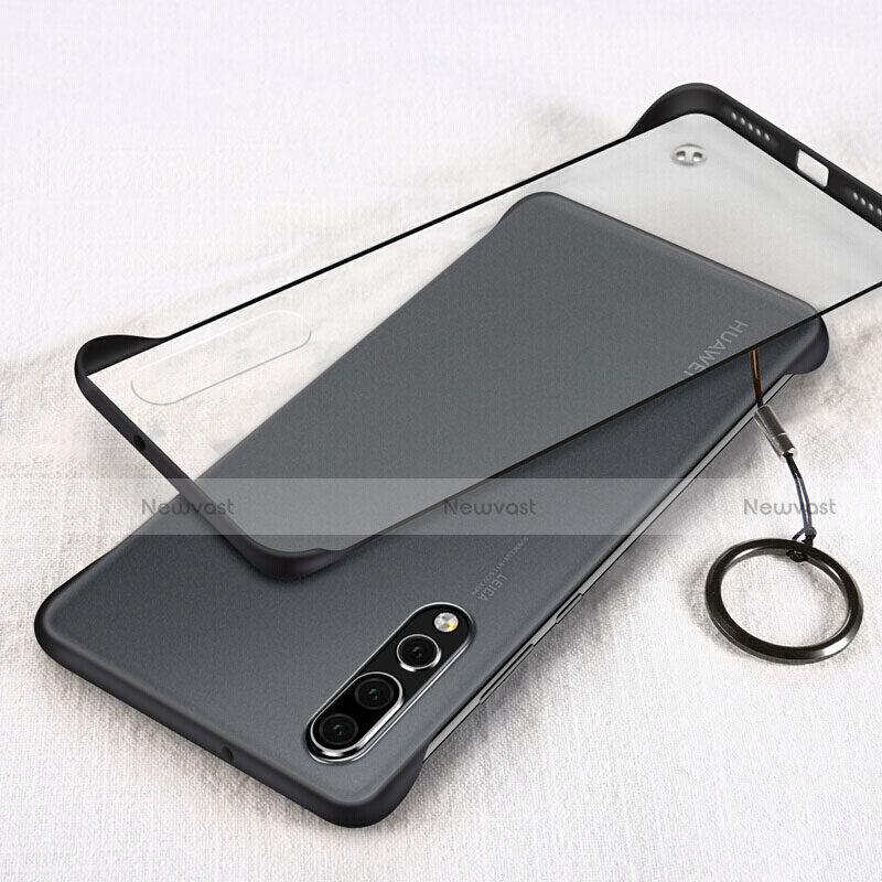 Transparent Crystal Hard Rigid Case Back Cover S05 for Huawei P20 Pro Black