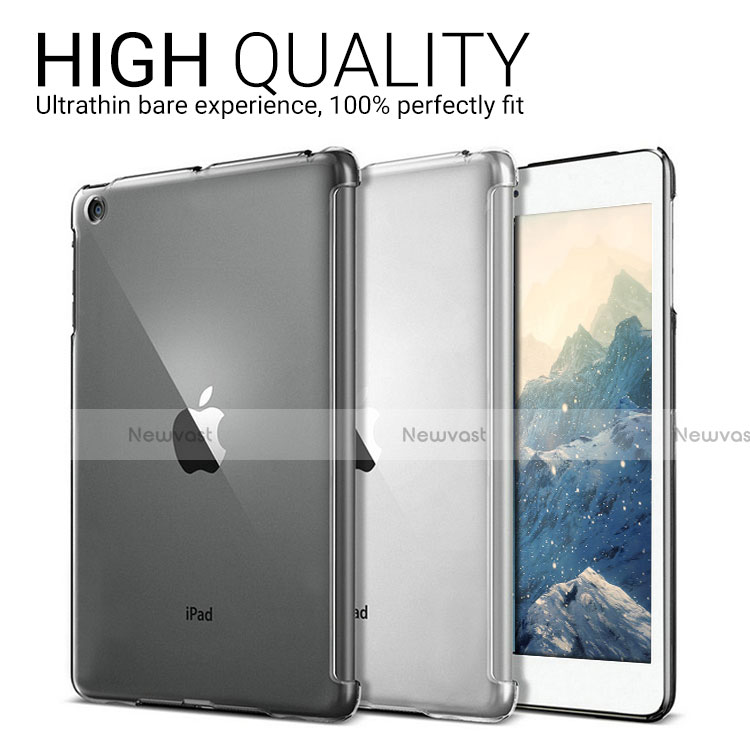 Transparent Crystal Hard Rigid Case Cover for Apple iPad 3 Clear