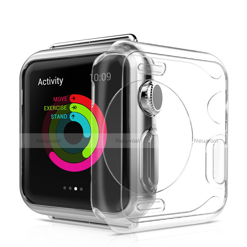 Transparent Crystal Hard Rigid Case Cover for Apple iWatch 2 42mm Clear