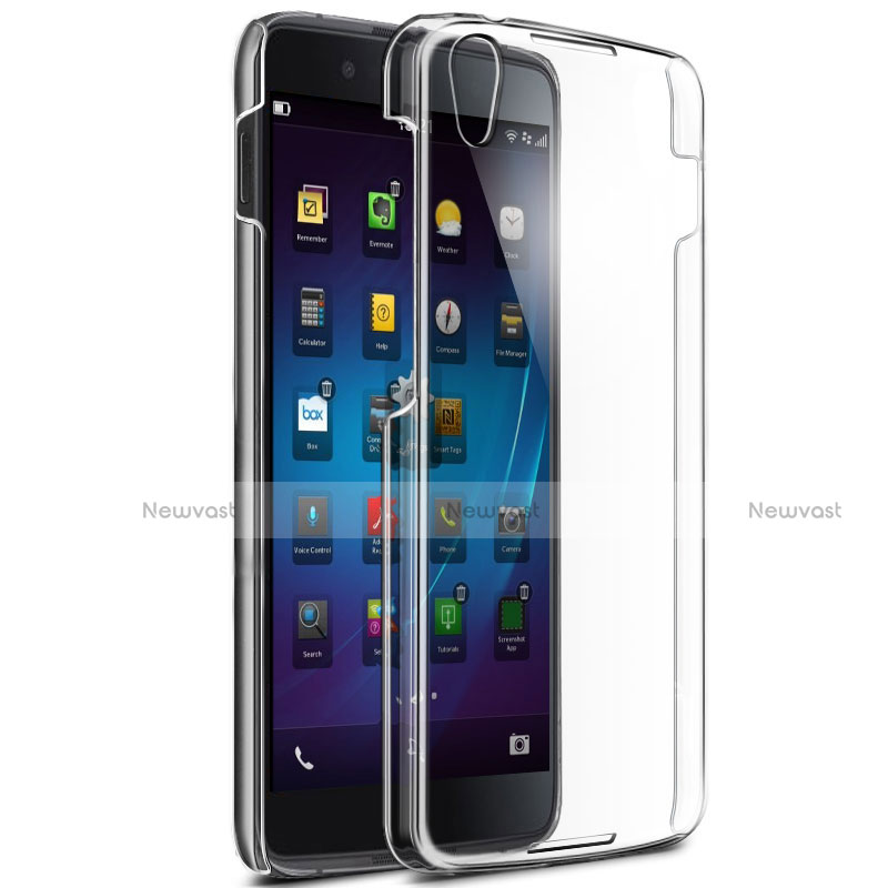 Transparent Crystal Hard Rigid Case Cover for Blackberry DTEK50 Clear