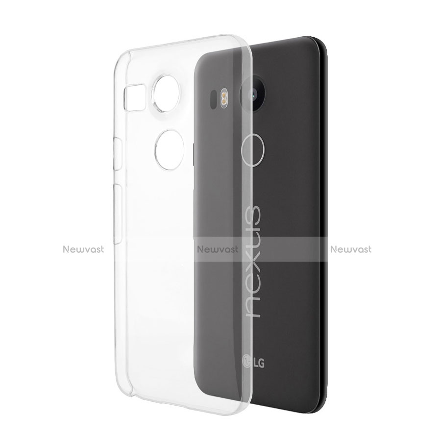 Transparent Crystal Hard Rigid Case Cover for Google Nexus 5X Clear