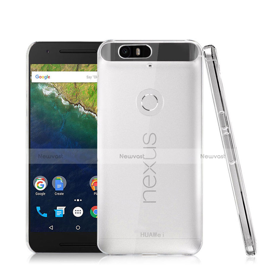 Transparent Crystal Hard Rigid Case Cover for Google Nexus 6P Clear