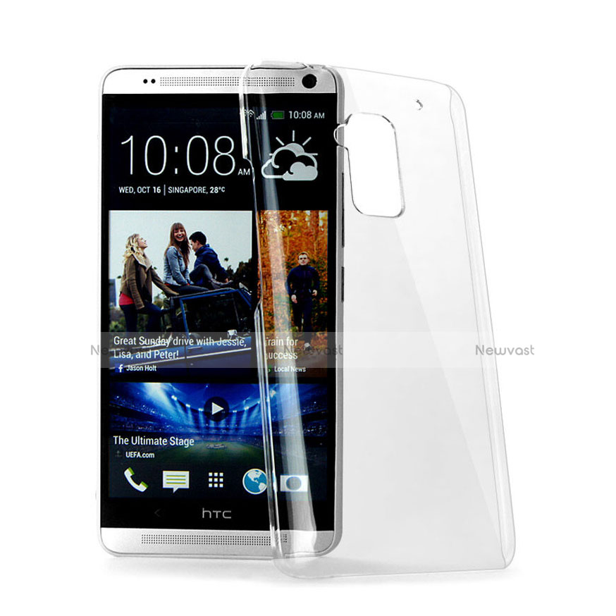 Transparent Crystal Hard Rigid Case Cover for HTC One Max Clear