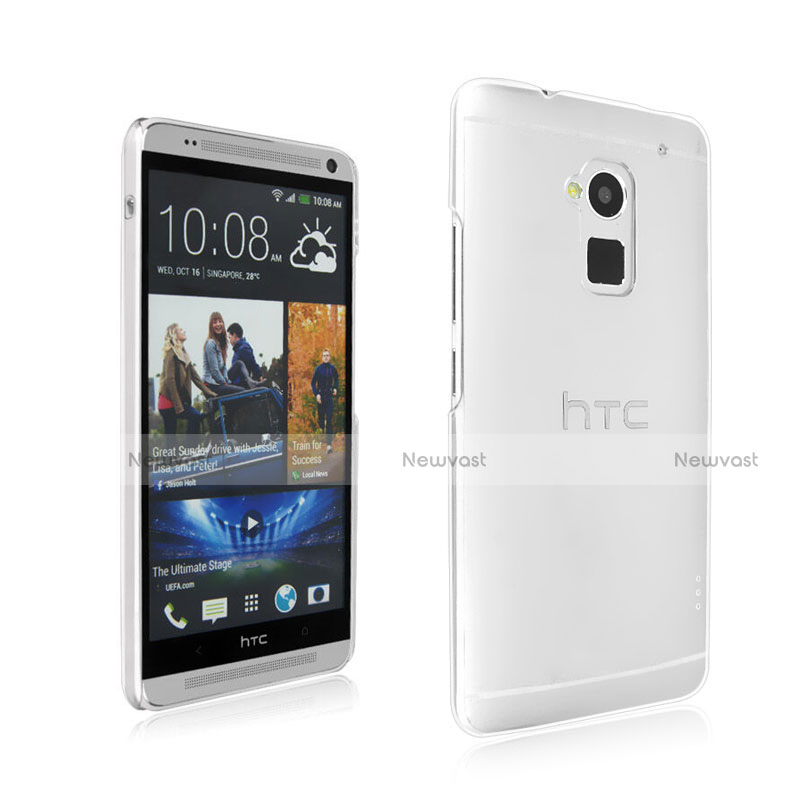 Transparent Crystal Hard Rigid Case Cover for HTC One Max Clear