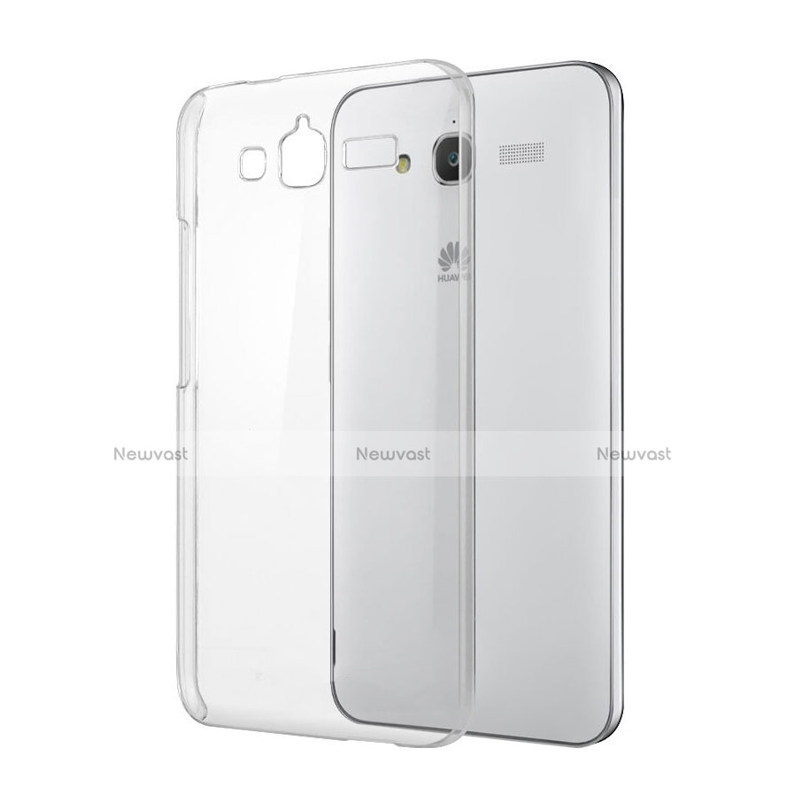 Transparent Crystal Hard Rigid Case Cover for Huawei Ascend GX1 Clear