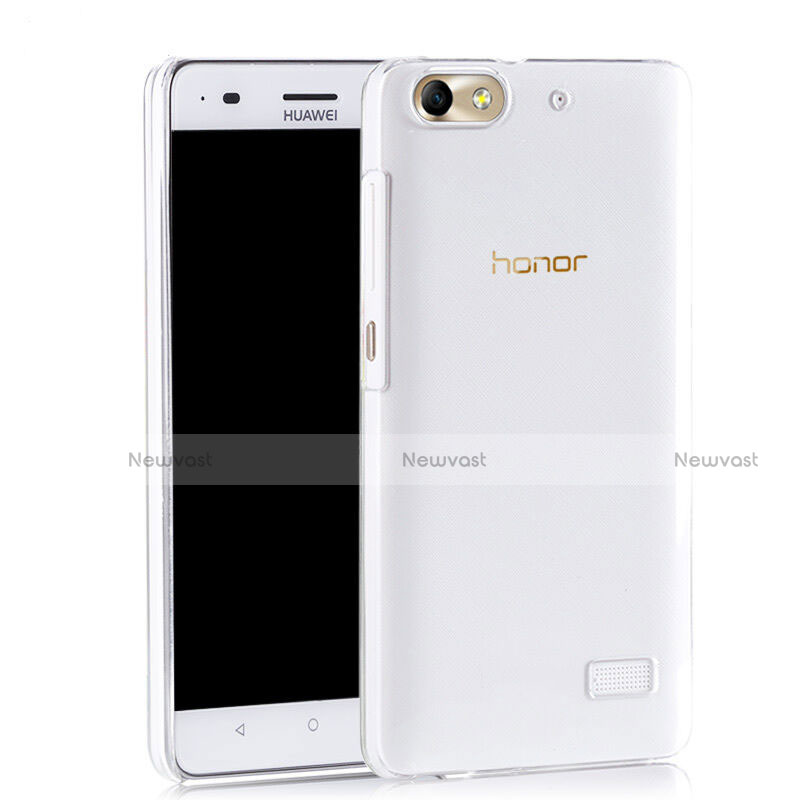 Transparent Crystal Hard Rigid Case Cover for Huawei G Play Mini Clear