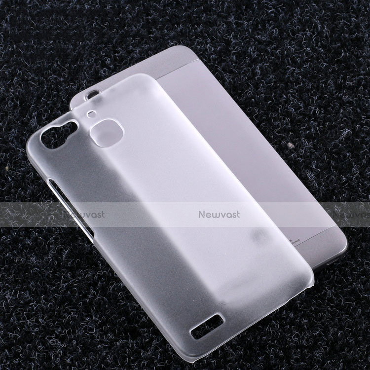 Transparent Crystal Hard Rigid Case Cover for Huawei G8 Mini Clear