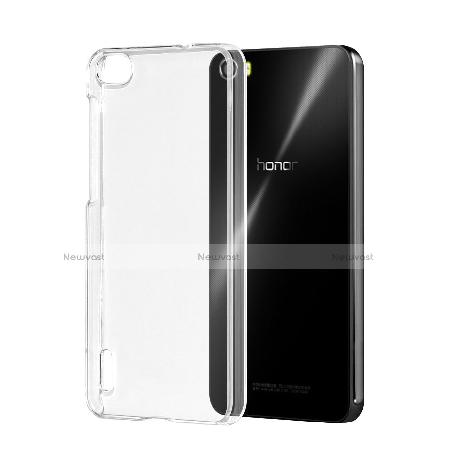 Transparent Crystal Hard Rigid Case Cover for Huawei Honor 6 Clear