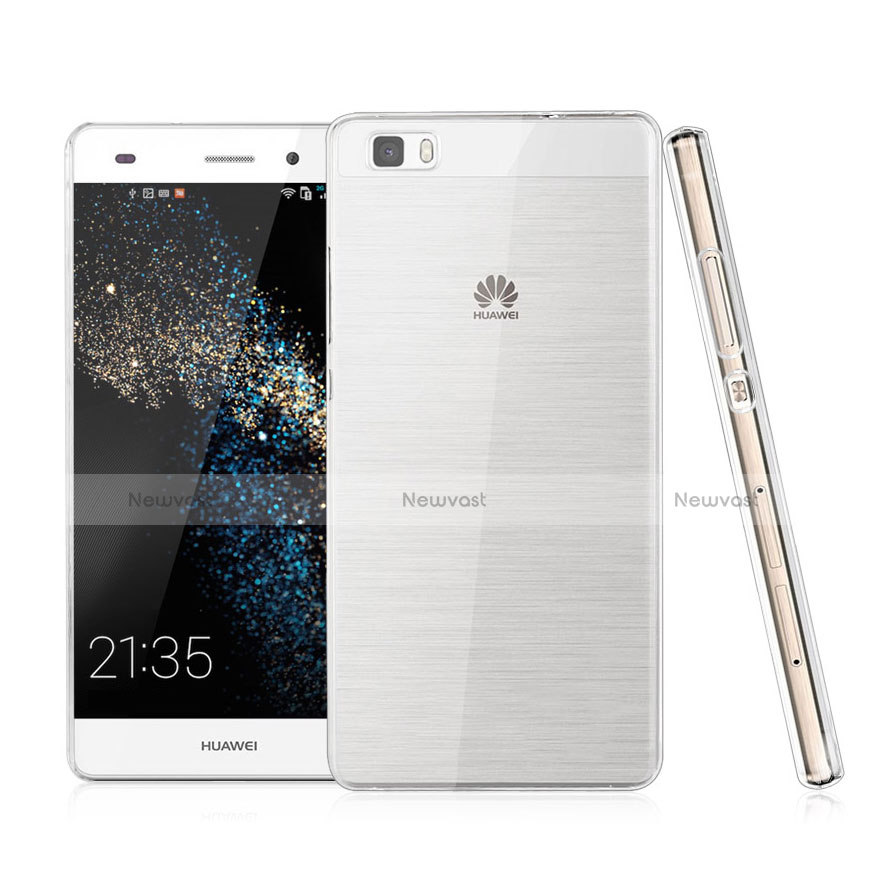 Transparent Crystal Hard Rigid Case Cover for Huawei P8 Lite Clear