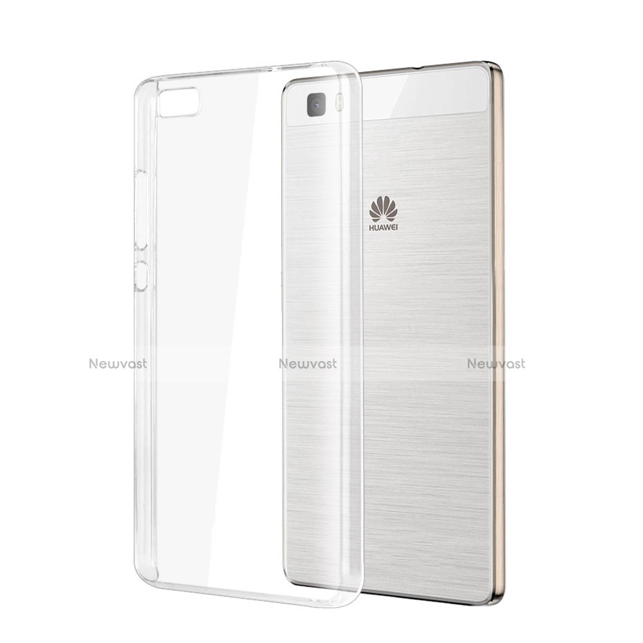 Transparent Crystal Hard Rigid Case Cover for Huawei P8 Lite Clear