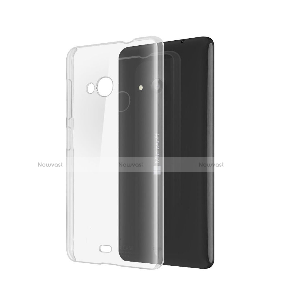 Transparent Crystal Hard Rigid Case Cover for Microsoft Lumia 535 Clear