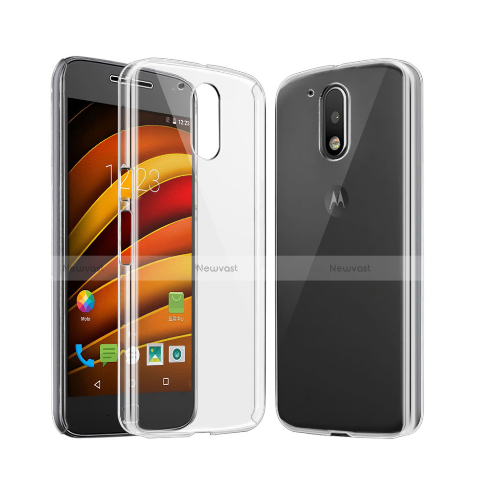 Transparent Crystal Hard Rigid Case Cover for Motorola Moto G4 Clear