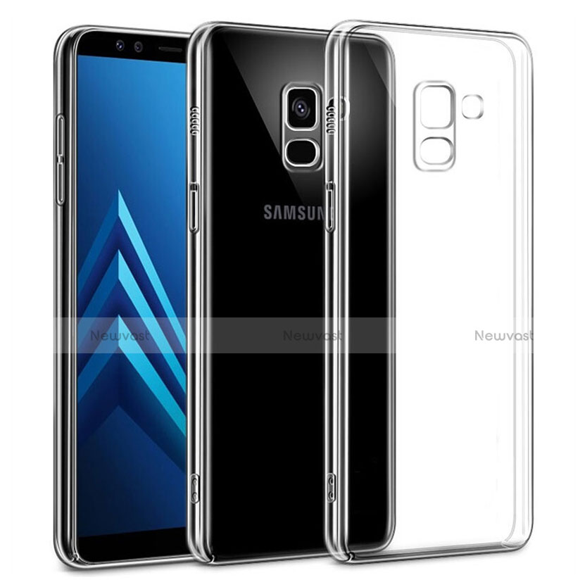 Transparent Crystal Hard Rigid Case Cover for Samsung Galaxy A6 (2018) Dual SIM Clear