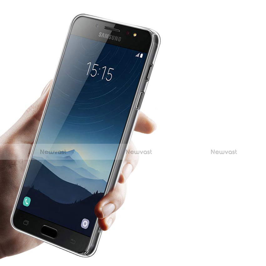 Transparent Crystal Hard Rigid Case Cover for Samsung Galaxy C8 C710F Clear