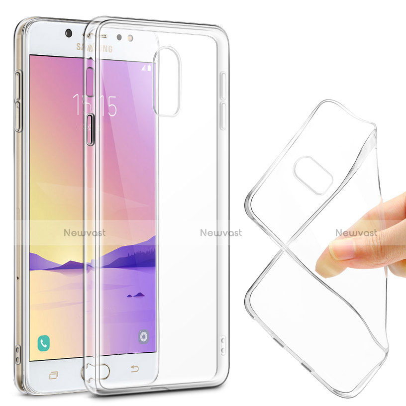 Transparent Crystal Hard Rigid Case Cover for Samsung Galaxy J7 Plus Clear