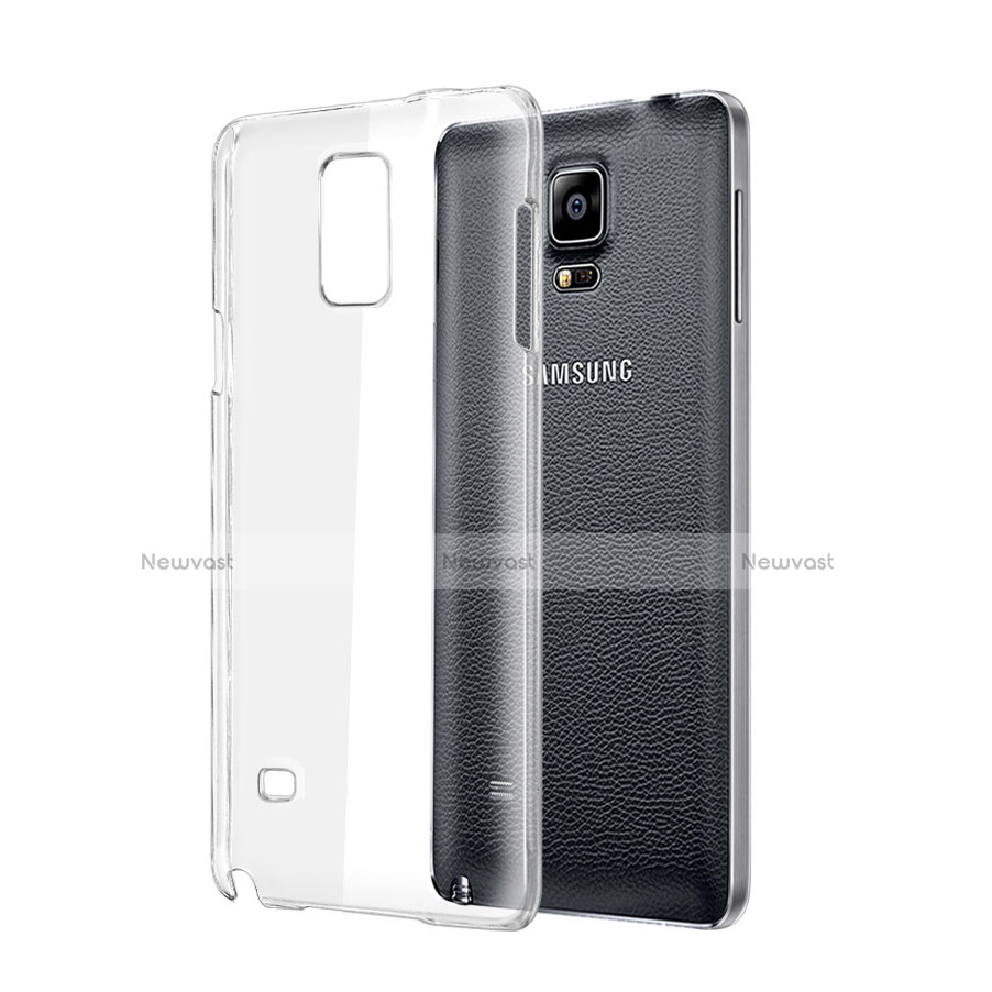 Transparent Crystal Hard Rigid Case Cover for Samsung Galaxy Note 4 Duos N9100 Dual SIM Clear