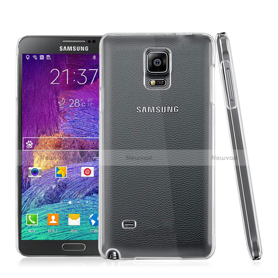 Transparent Crystal Hard Rigid Case Cover for Samsung Galaxy Note 4 SM-N910F Clear