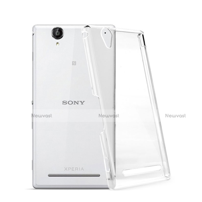 Transparent Crystal Hard Rigid Case Cover for Sony Xperia T2 Ultra Dual Clear