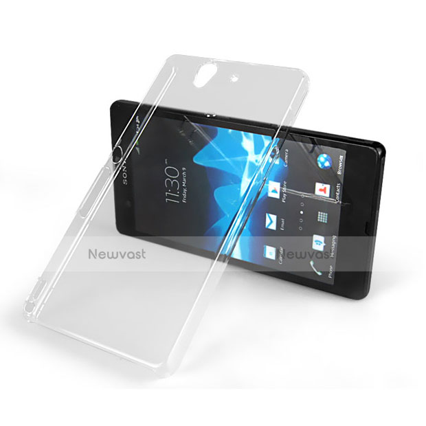 Transparent Crystal Hard Rigid Case Cover for Sony Xperia Z L36h Clear