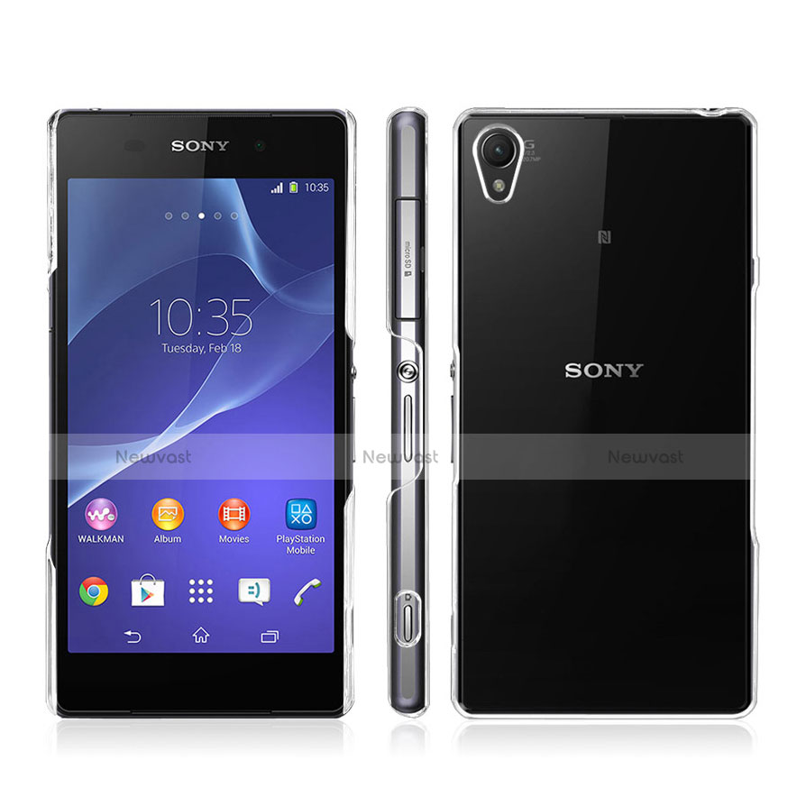 Transparent Crystal Hard Rigid Case Cover for Sony Xperia Z2 Clear