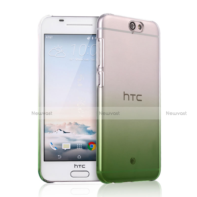 Transparent Gradient Hard Rigid Case for HTC One A9 Green