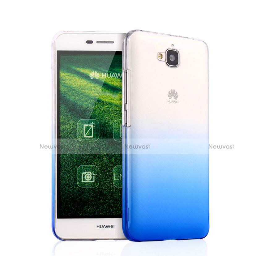 Transparent Gradient Hard Rigid Case for Huawei Enjoy 5 Blue