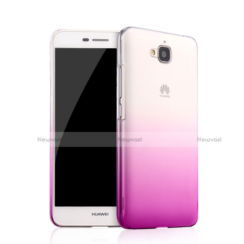 Transparent Gradient Hard Rigid Case for Huawei Enjoy 5 Purple