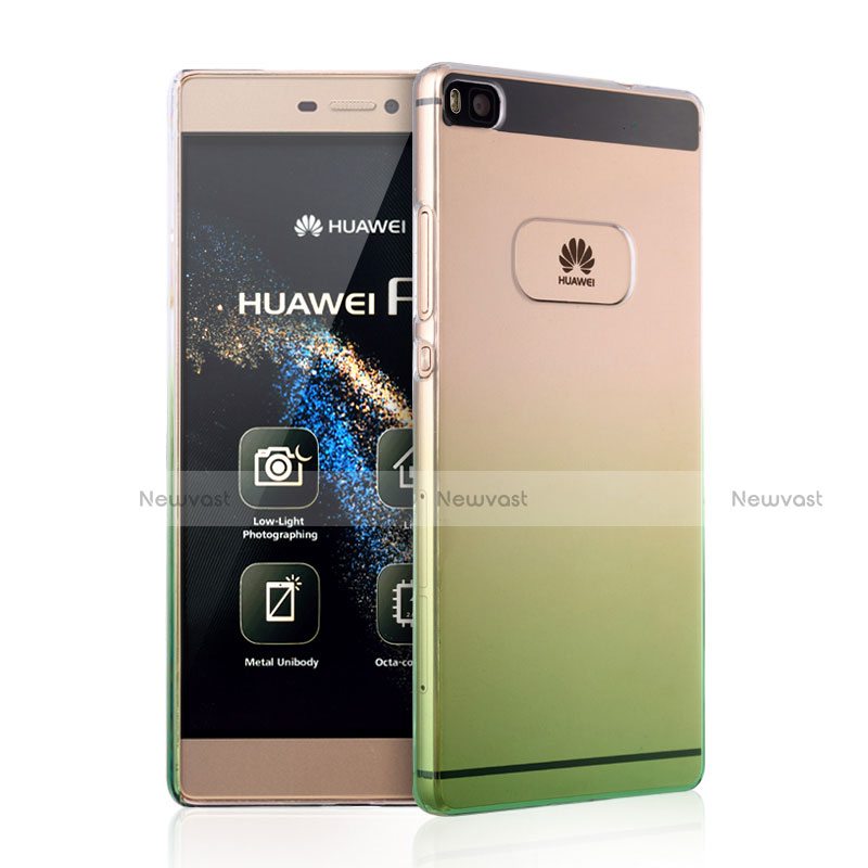 Transparent Gradient Hard Rigid Case for Huawei P8 Green