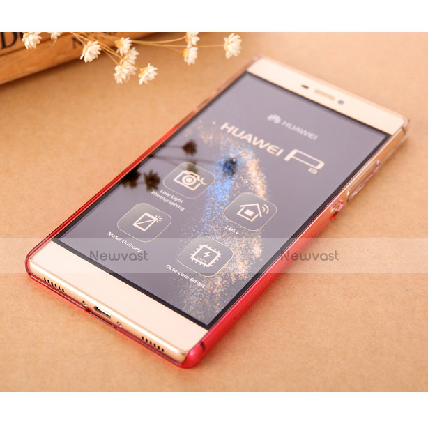 Transparent Gradient Hard Rigid Case for Huawei P8 Pink