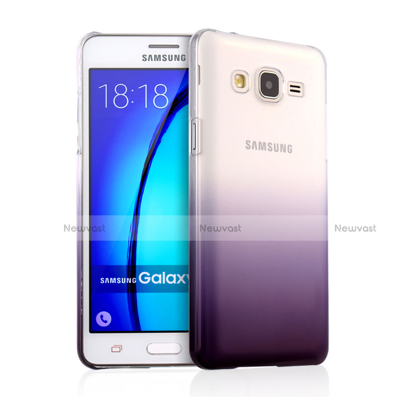 Transparent Gradient Hard Rigid Case for Samsung Galaxy On5 Pro Purple