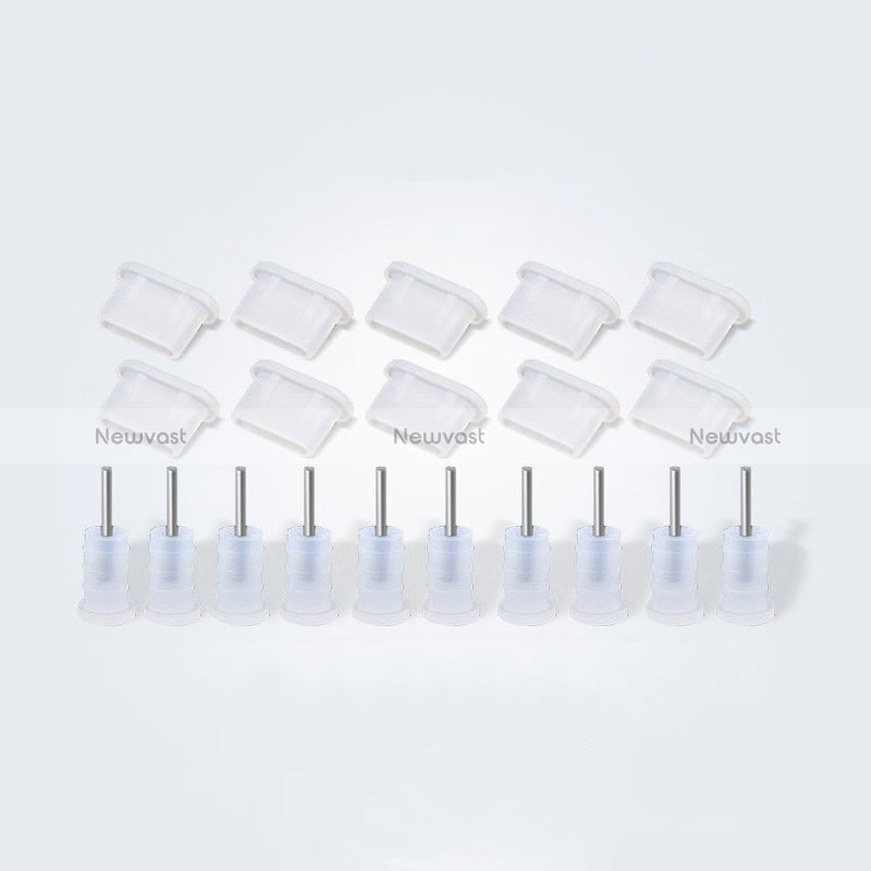 Type-C Anti Dust Cap USB-C Plug Cover Protector Plugy Universal 10PCS for Apple iPad Pro 11 (2021) White