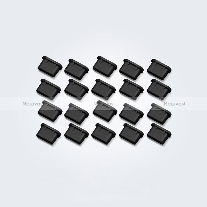 Type-C Anti Dust Cap USB-C Plug Cover Protector Plugy Universal 20PCS for Apple iPad Pro 11 (2021) Black