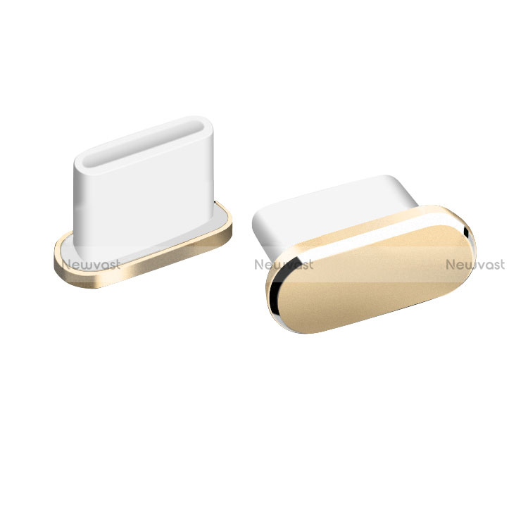 Type-C Anti Dust Cap USB-C Plug Cover Protector Plugy Universal H06 for Apple iPad Pro 11 (2021) Gold