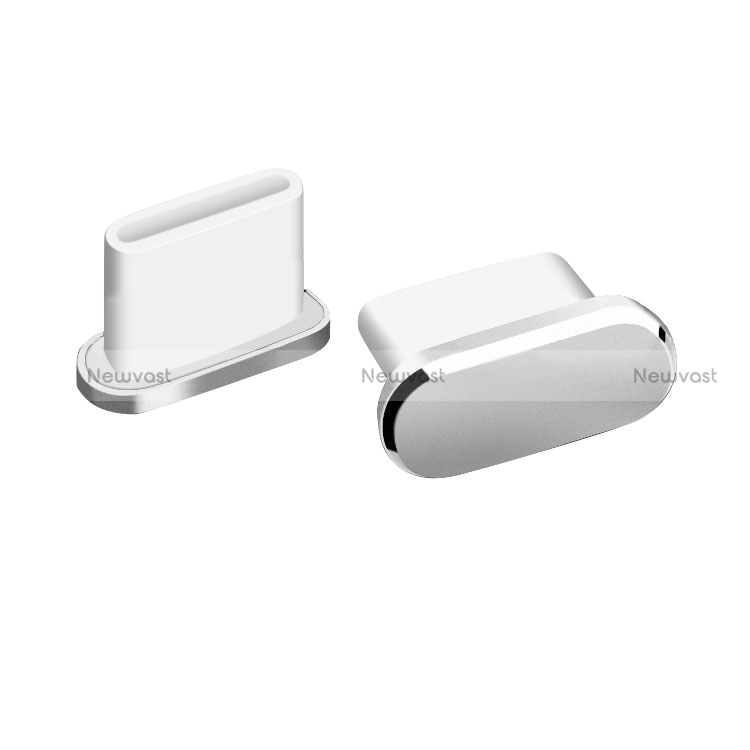 Type-C Anti Dust Cap USB-C Plug Cover Protector Plugy Universal H06 Silver