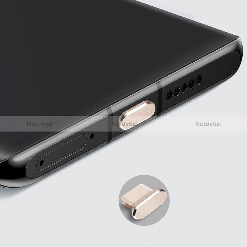 Type-C Anti Dust Cap USB-C Plug Cover Protector Plugy Universal H08 for Apple iPad Pro 11 (2021) Gold