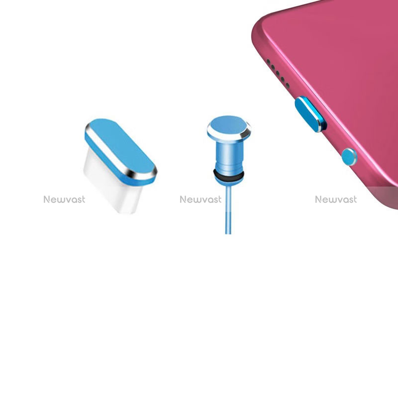 Type-C Anti Dust Cap USB-C Plug Cover Protector Plugy Universal H12 for Apple iPhone 15 Plus Blue