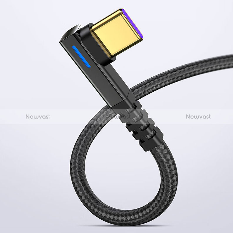 Type-C Charger USB-C Data Cable Charging Cord Android Universal 5A H01 Black