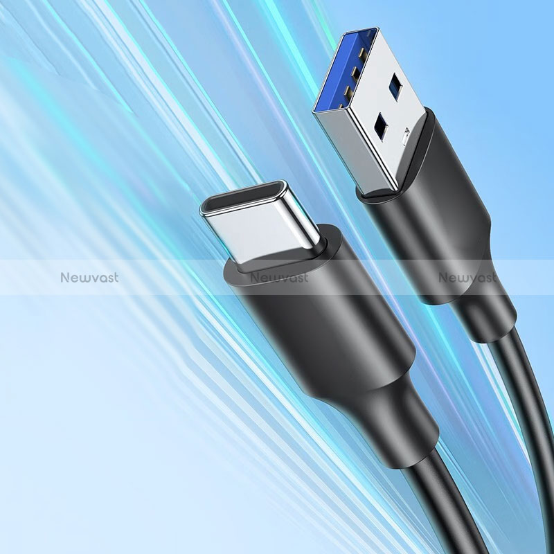 Type-C Charger USB-C Data Cable Charging Cord Android Universal H01 Dark Gray