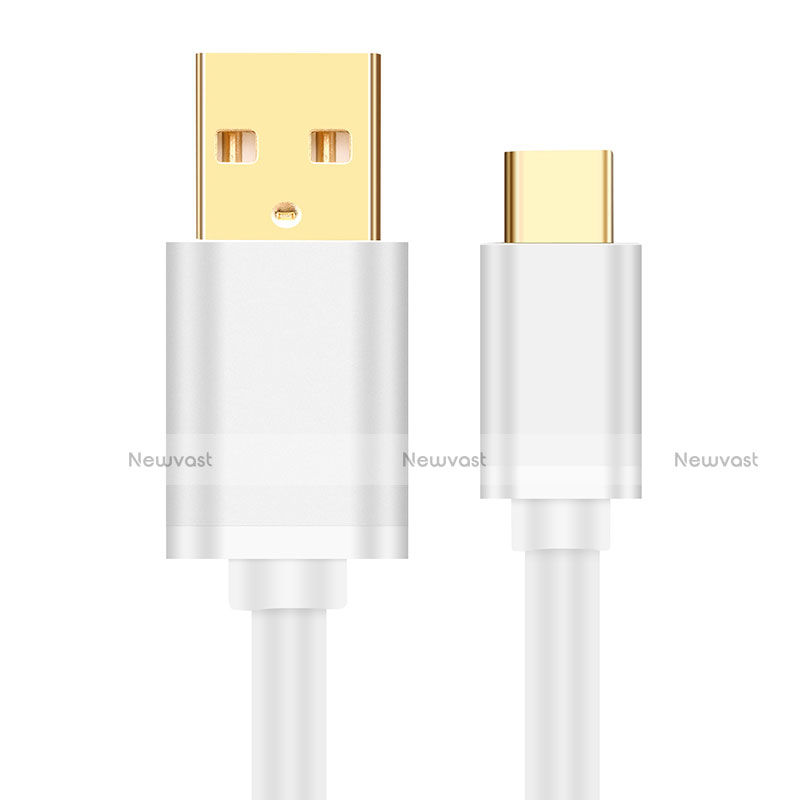 Type-C Charger USB Data Cable Charging Cord Android Universal T11 White