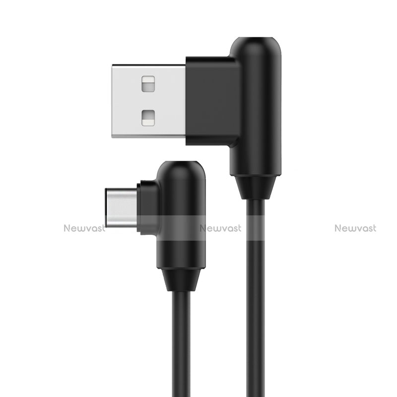 Type-C Charger USB Data Cable Charging Cord Android Universal T19 Black