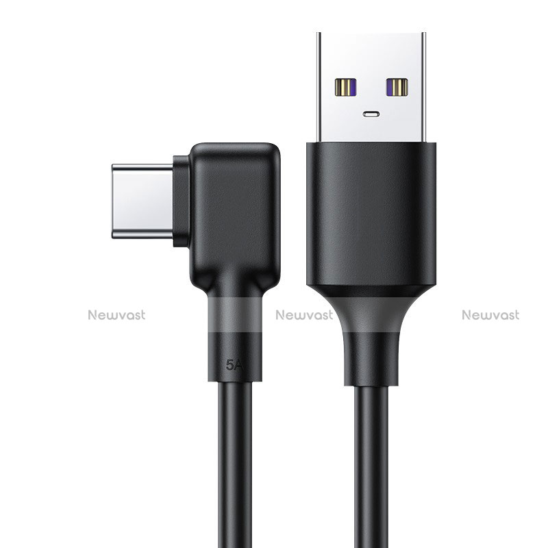 Type-C Charger USB Data Cable Charging Cord Android Universal T22 Black