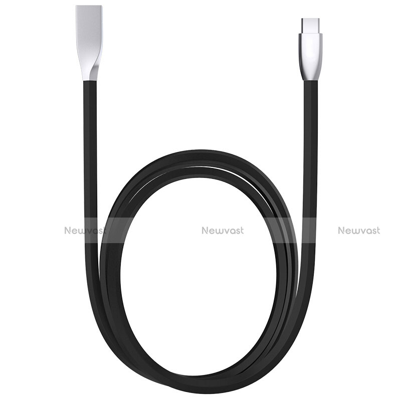 Type-C Charger USB Data Cable Charging Cord Android Universal T23 Black