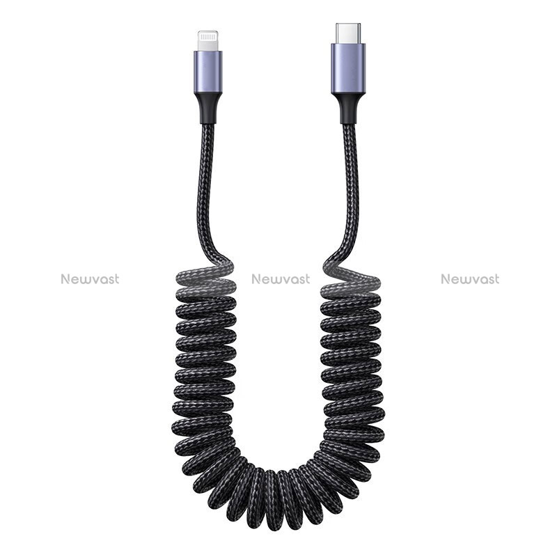 Type-C USB-C to Lightning USB Cable Adapter H02 for Apple iPad Pro 12.9 (2022) Dark Gray