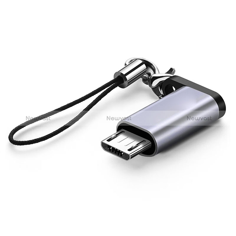 Type-C USB-C to Mocro USB-B Cable Adapter H02 Dark Gray