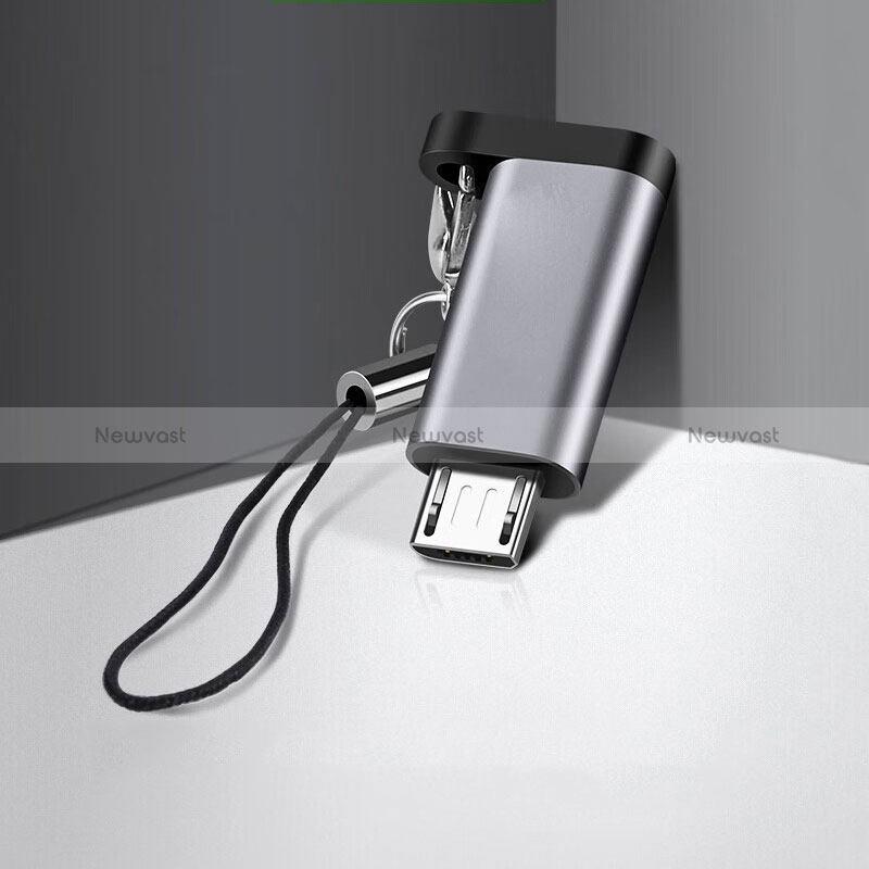 Type-C USB-C to Mocro USB-B Cable Adapter H02 Dark Gray