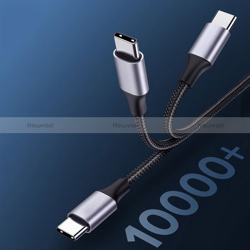 Type-C USB-C to Type-C USB-C Cable Adapter 60W Dark Gray