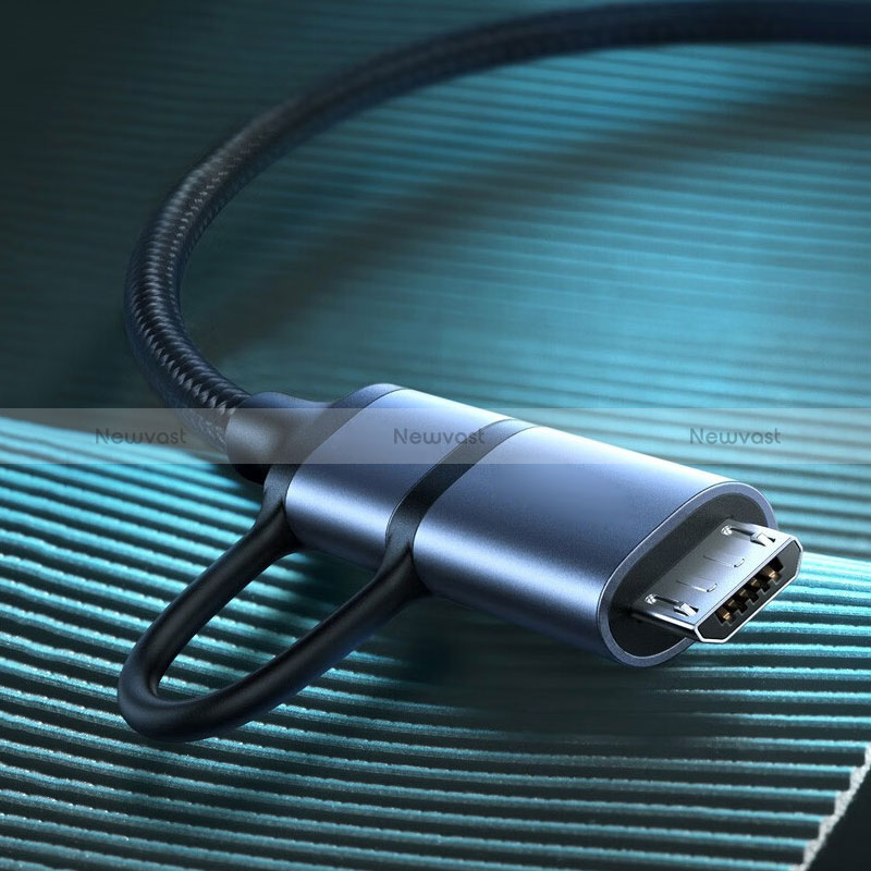 Type-C USB-C to Type-C USB-C Cable Adapter 60W H02 for Apple iPad Pro 12.9 (2021) Black